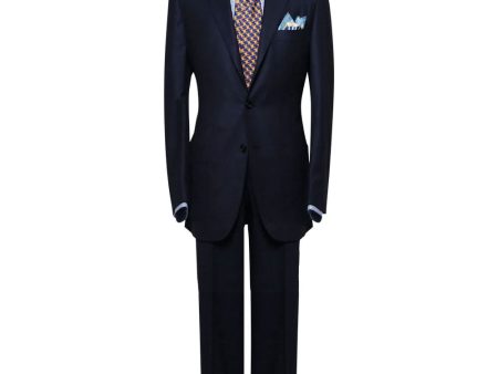 Textured Navy Suit For Sale