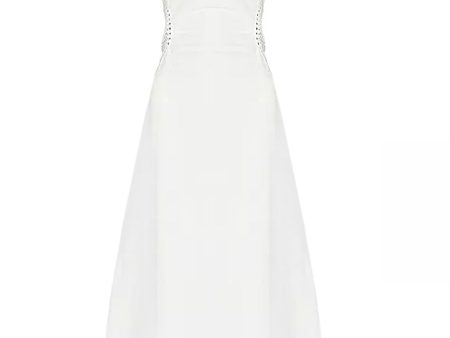 White Brant Midi Dress Sale