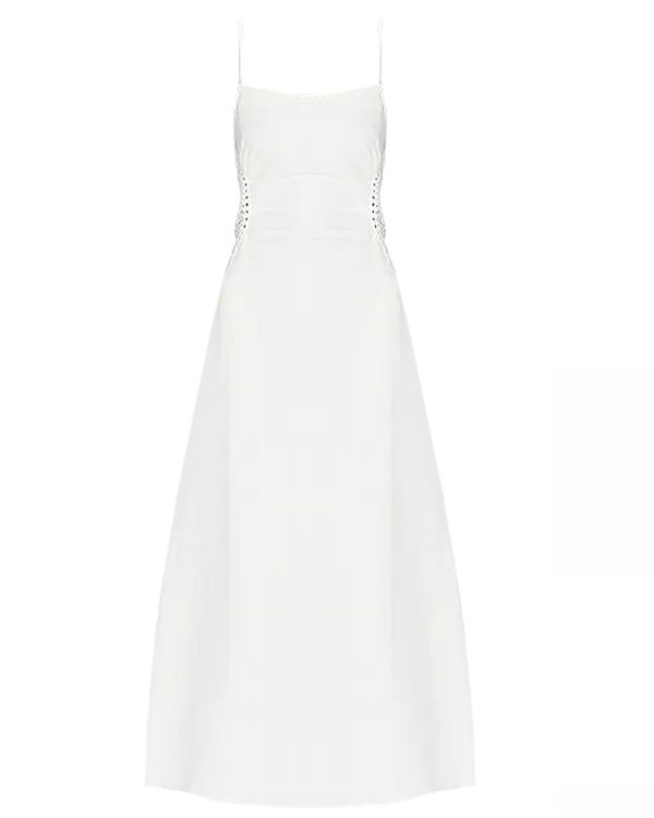 White Brant Midi Dress Sale