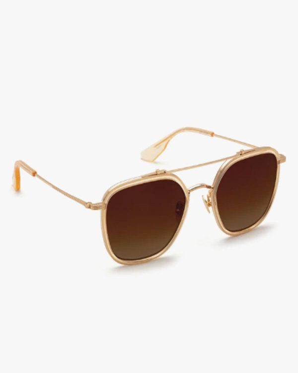 Austin Sunglasses in 18K Titanium + Champagne Discount