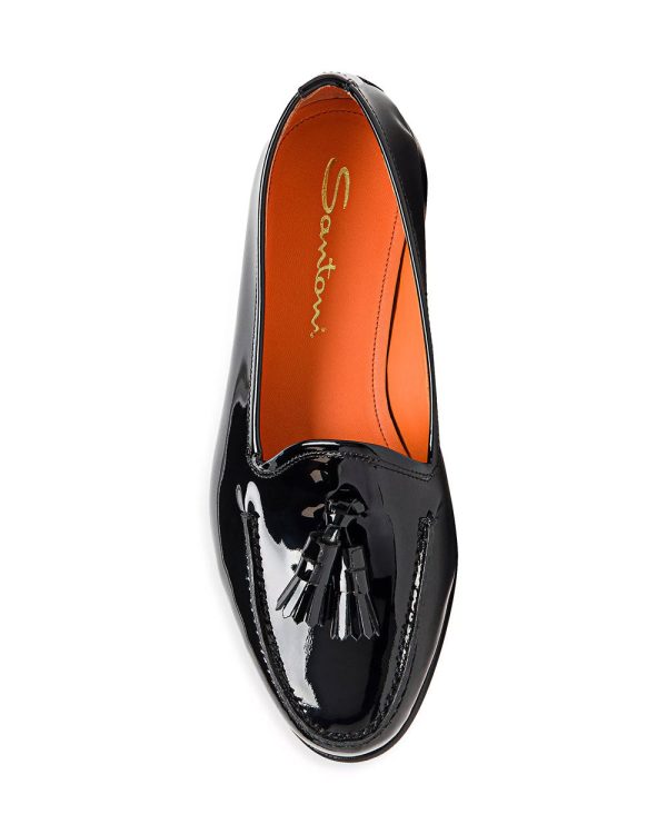 Andrea Patent Tassel Loafer in Black Online Sale