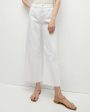 Taylor Wide Leg Crop Jean in White For Cheap