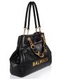 1945 Soft Cabas Embossed Leather Tote in Black Online Hot Sale