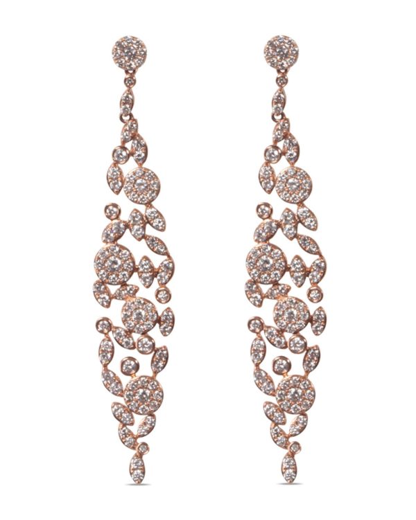 White Diamond Dangle Earrings Sale