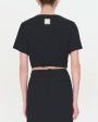 Black Short Sleeve Cropped Jojo T Shirt Online Sale