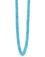 Turquoise Disk Beaded Necklace Cheap