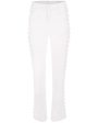 Amelia High Rise Pearl Embellished Jean in Ivory Online now