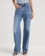 Super Light Straight Leg Jean in Medium Wash Cheap