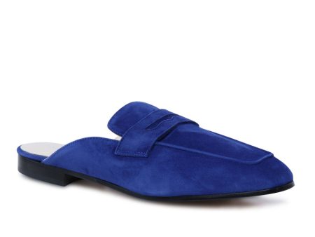 Riviera Mule Loafers in Cobalt Supply