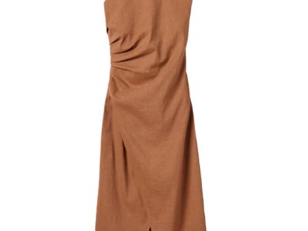 Acacia Sylvie Linen Midi Halter Dress on Sale