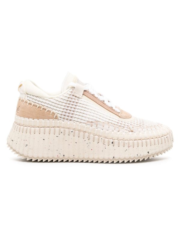 Nama Mesh Sneaker in Pearl Beige For Discount