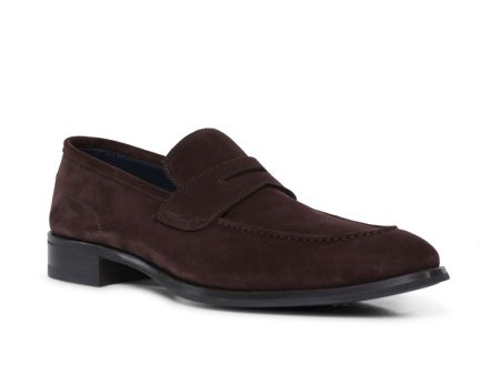 Brera Suede Loafer in Mogano Supply