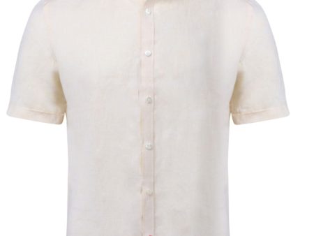 Solid Beige Dress Shirt Online Sale