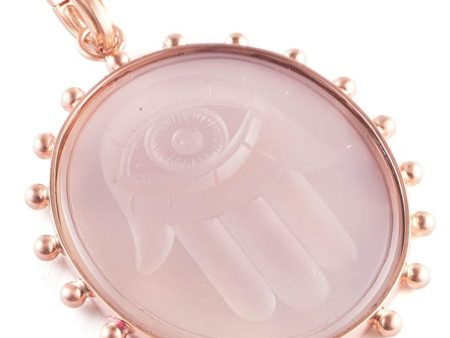 Agate Hamsa Pendant on Sale