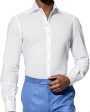 White Seersucker Sportshirt on Sale