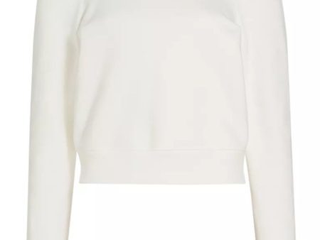 White Femme Henley Sweatshirt Online now