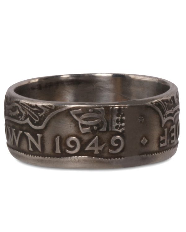 White Metal Coin Ring For Discount