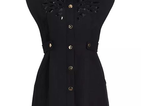 Black Delacourt Mini Dress on Sale