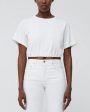 White Cropped Jojo T-Shirt Online Hot Sale