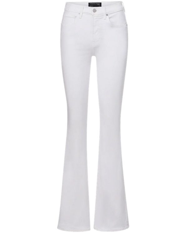 Beverly Skinny Flare Jean in White Fashion