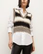 Black Mixed Knit Spear Top Online Hot Sale