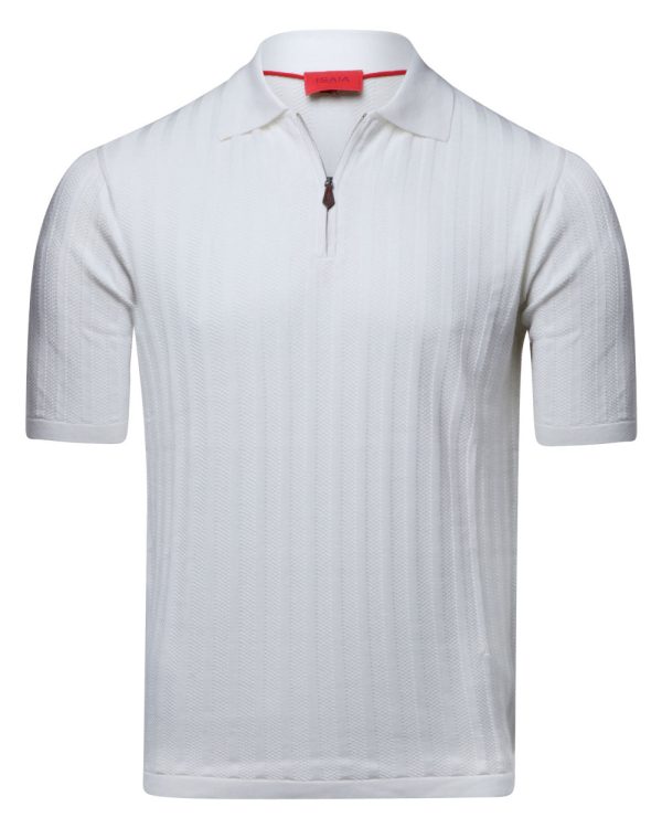 White Short Sleeve Polo Fashion