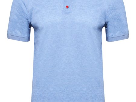 Sky Blue Snap Polo Cheap