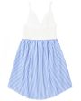 The Esmee Dress in Blue and White For Cheap