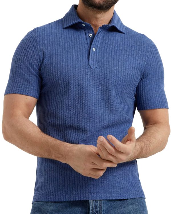 Blue Jersey Sportshirt For Discount