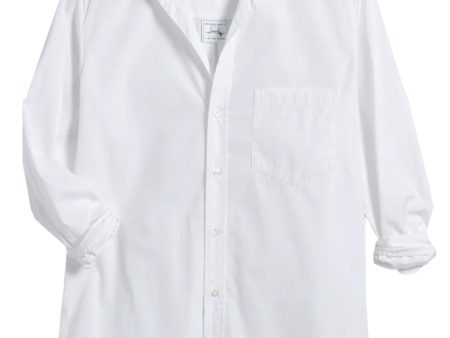 White Joedy Boyfriend Button Up Shirt Cheap