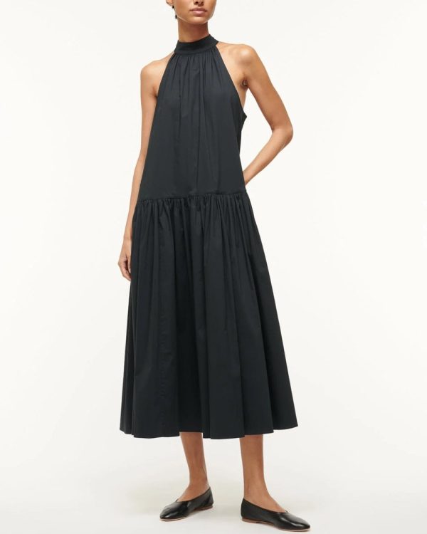 Black Marlowe Midi Dress Fashion