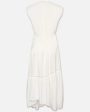 White Gathered Lace Dress Online Hot Sale