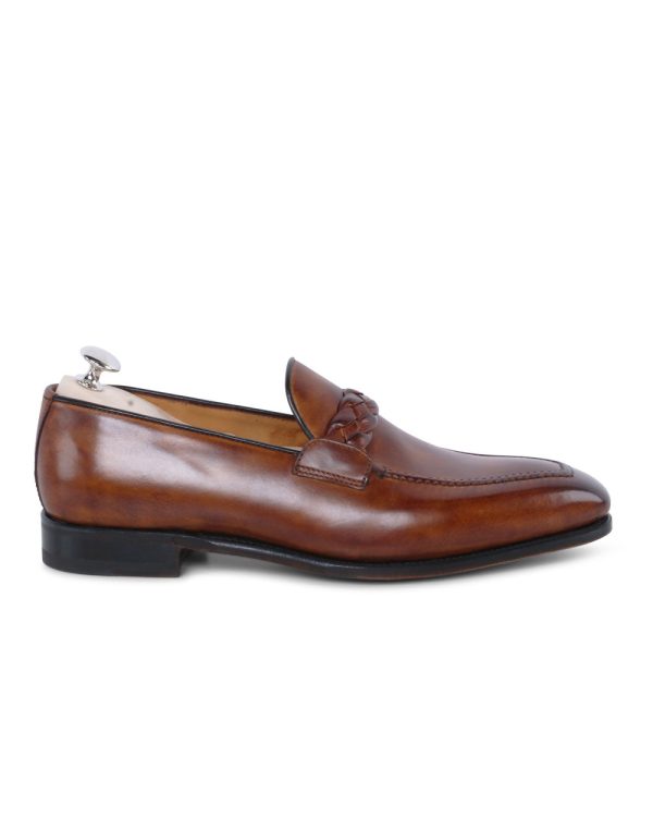 Beato Loafer with Leather Sole in Bruciato For Sale