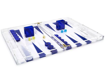 Blue Lucite Backgammon Set For Discount