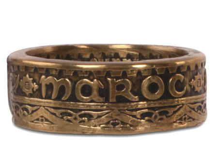 Yellow Gold Moroccan Coin Ring Discount