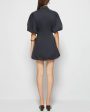 Black Cleo Balloon Pintuck Mini Dress on Sale