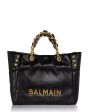 1945 Soft Cabas Embossed Leather Tote in Black Online Hot Sale