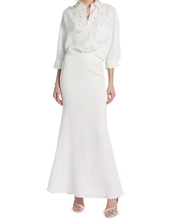 White At Last Linen Skirt Online