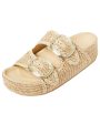 Theo Raffia Sandal in Natural Online now