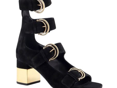 Alize 4-Buckle Sandal in Black Online