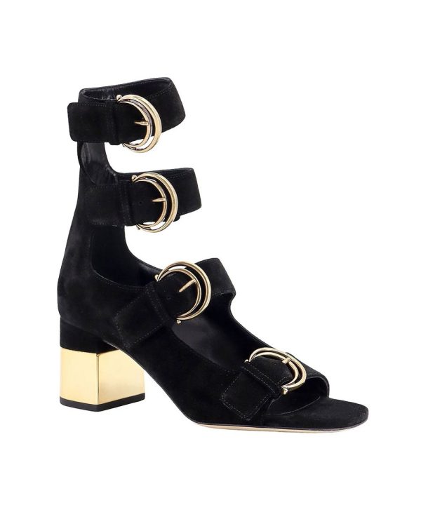 Alize 4-Buckle Sandal in Black Online