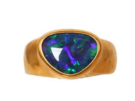 Black Opal Ring For Sale