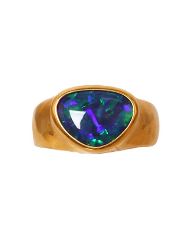 Black Opal Ring For Sale