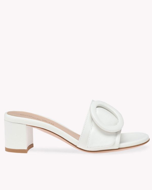 Venezia Mule in White Online Hot Sale