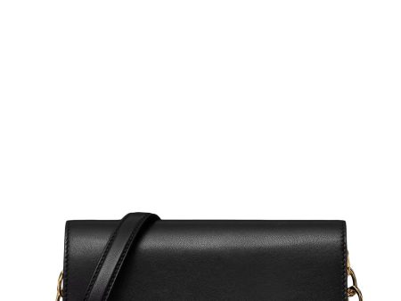 VLogo The Bold Edition Wallet with Shoulder Strap in Nero Discount