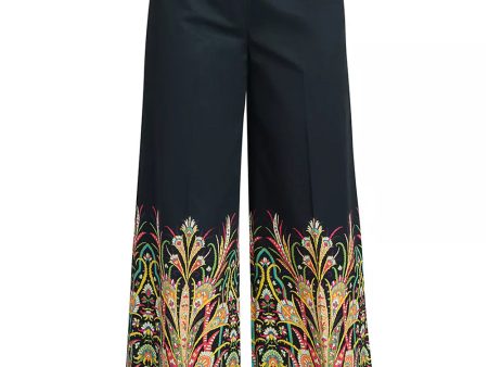 Black Kaleidoscope Print Pant For Discount