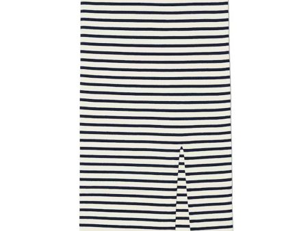 The Dee Tube Skirt in Cream and Navy Stripe Sale