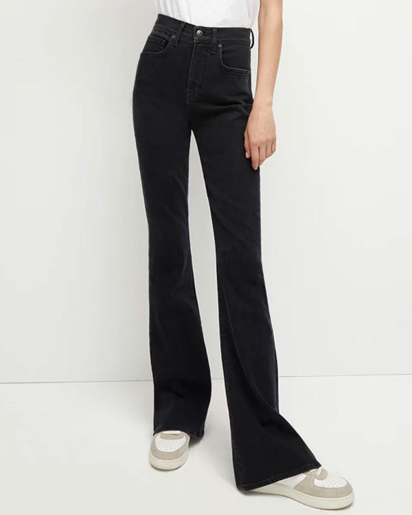 Beverly Skinny Flare Jean in Washed Onyx For Sale