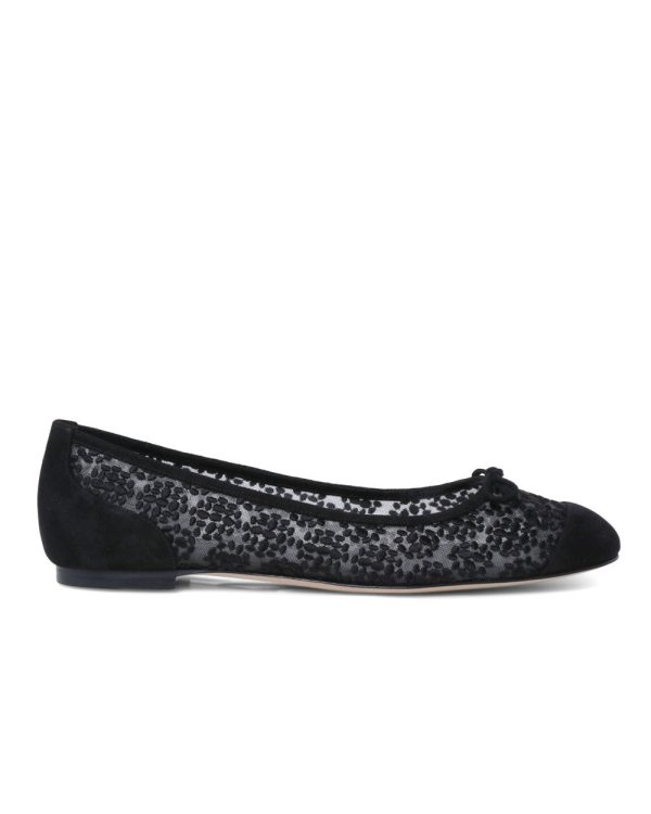 Verona Woven Flat in Black Fashion