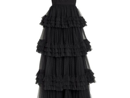 Black Tulle Caitlin Gown Online Hot Sale